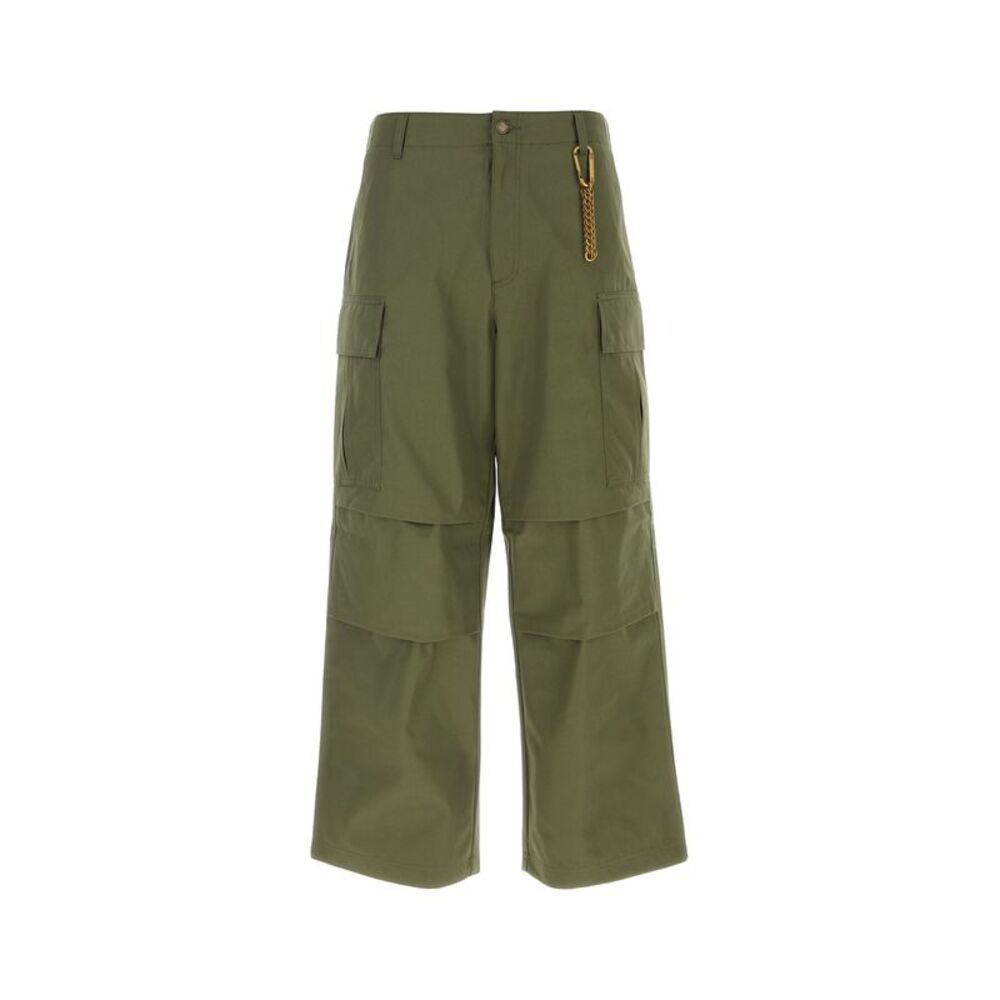 Darkpark Men Army Green Cotton Vince Pant